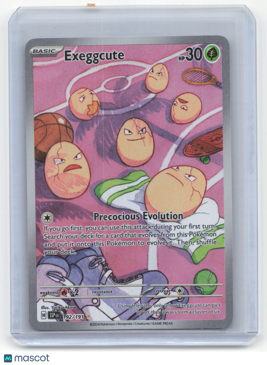 2024 Pokemon Exeggcute Surging Sparks Illustration Rare Holo #192/191 Near Mint