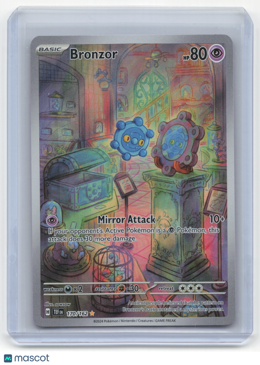 2024 Pokemon Bronzor Temporal Forces Illustration Rare Holo #170/162 Near Mint