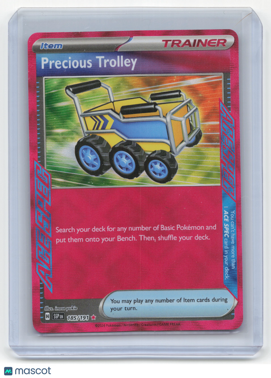 2024 Pokemon Precious Trolley Surging Sparks Ace Spec Rare #185/191 Near Mint