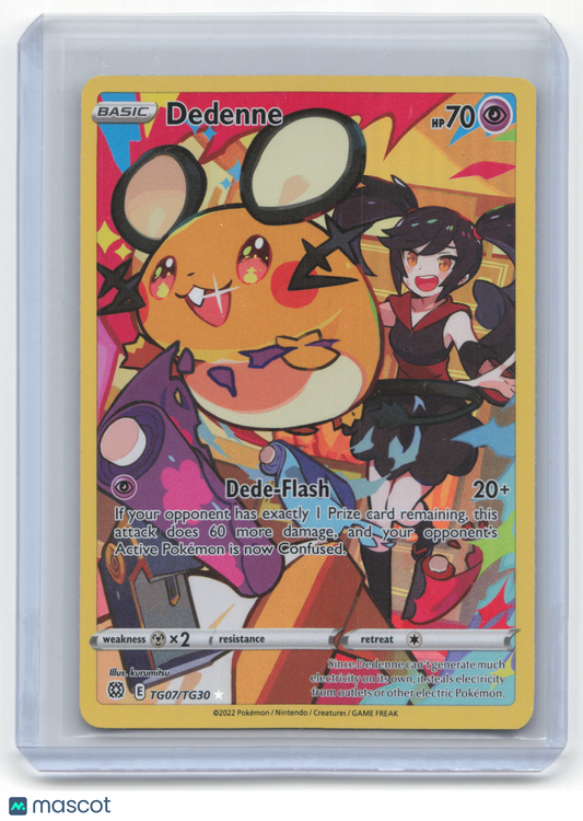 Pokemon Dedenne 2022 Brilliant Stars: Trainer Gallery Rare #TG07/TG30 Near Mint