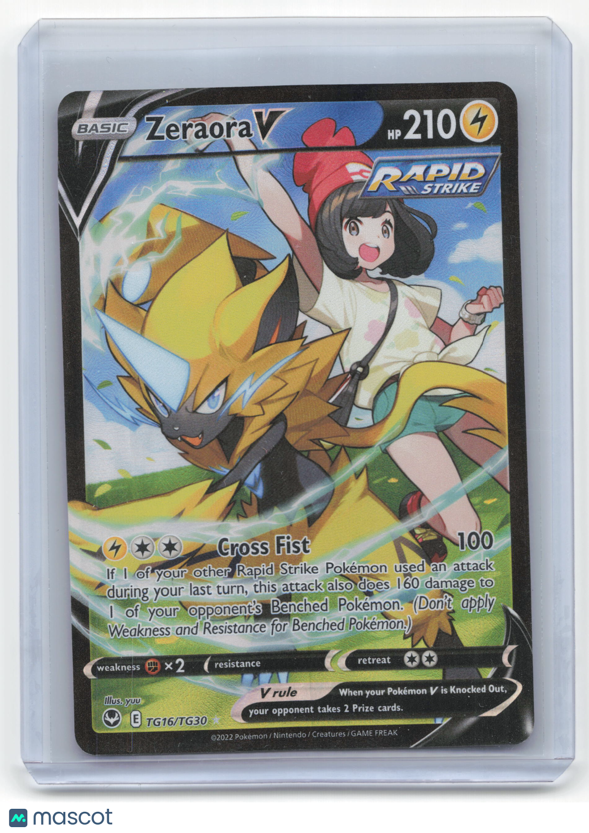2022 Pokemon Zeraora V Silver Tempest: Trainer Gallery Rare #TG16/TG30 Near Mint