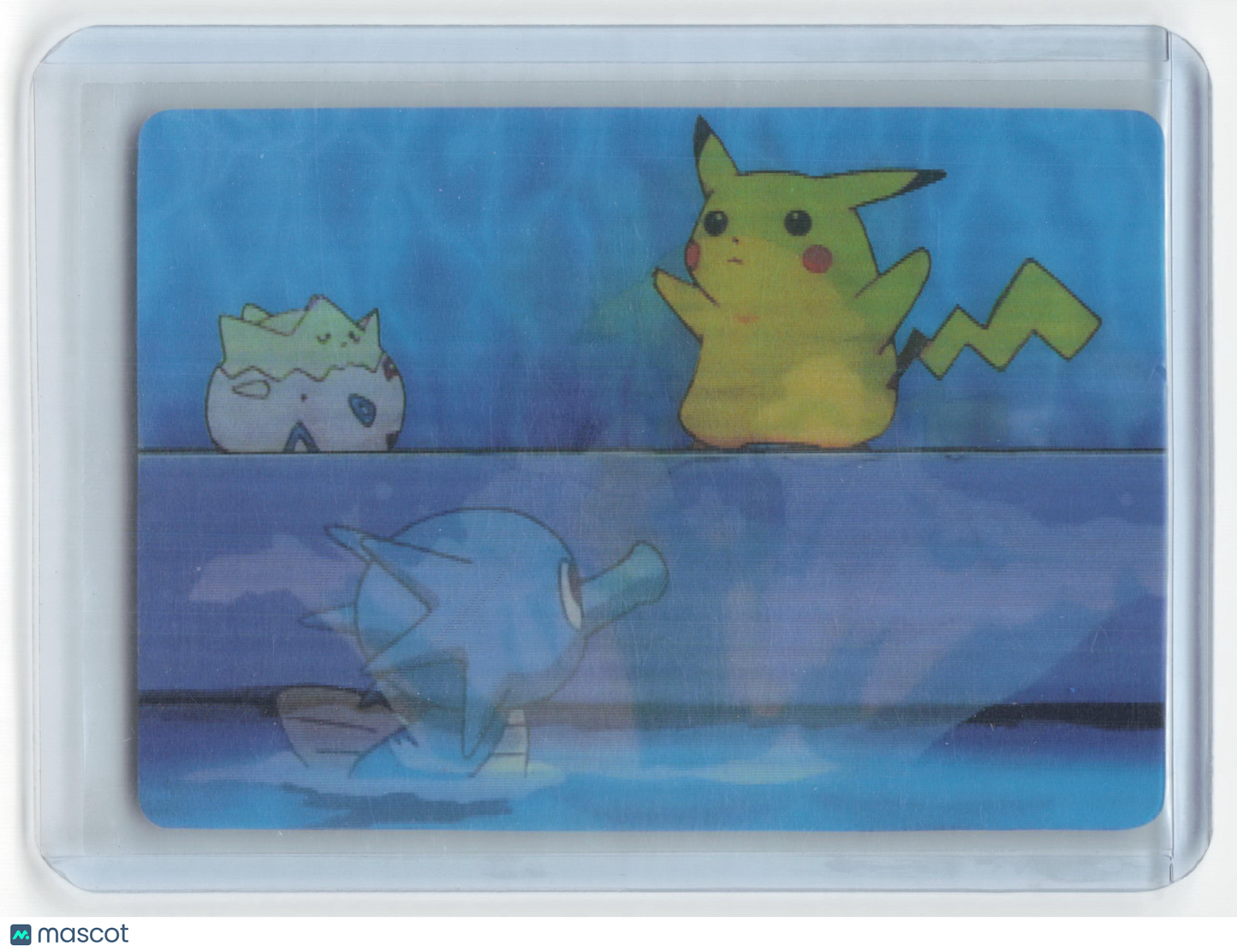 1998 Pokémon DVD Promo Pikachu, Togepi, Horsea Lenticular #PIKA-0019D/DVD