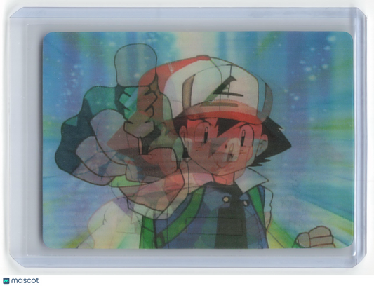 1998 Nintendo Pokémon DVD Promo Ash Ketchum Lenticular #PIKA-0020D/DVD