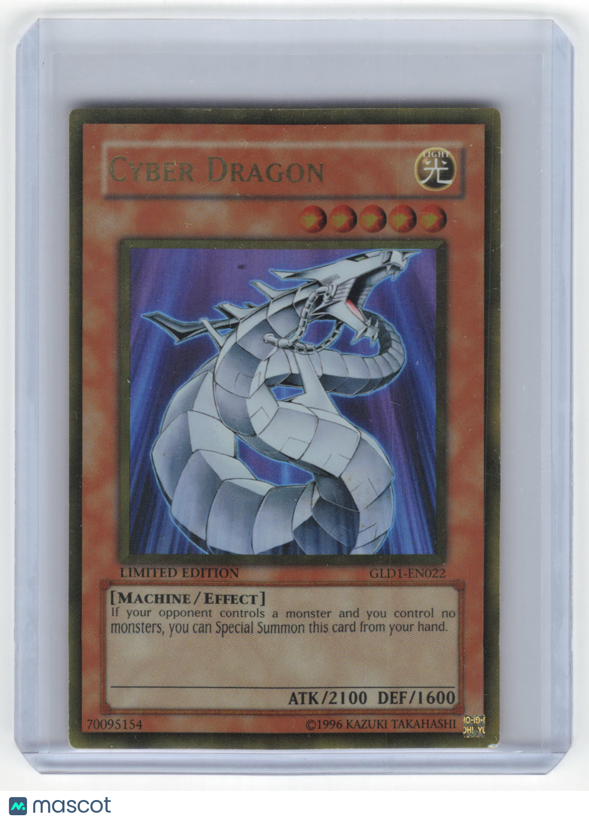2008 Yu-Gi-Oh! Cyber Dragon Gold Series Foil #GLD1-EN022 Limited Edition NM