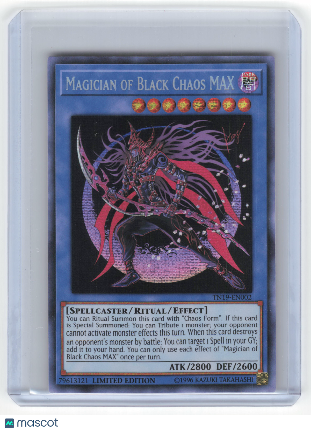 2019 Yu-Gi-Oh! Magician of Black Chaos MAX PSR #TN19-EN002 Limited Edition NM