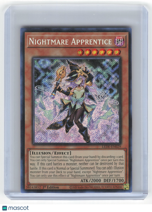 2024 Yu-Gi-Oh! Nightmare Apprentice SR Holo #LEDE-EN029 1st Edition Near Mint