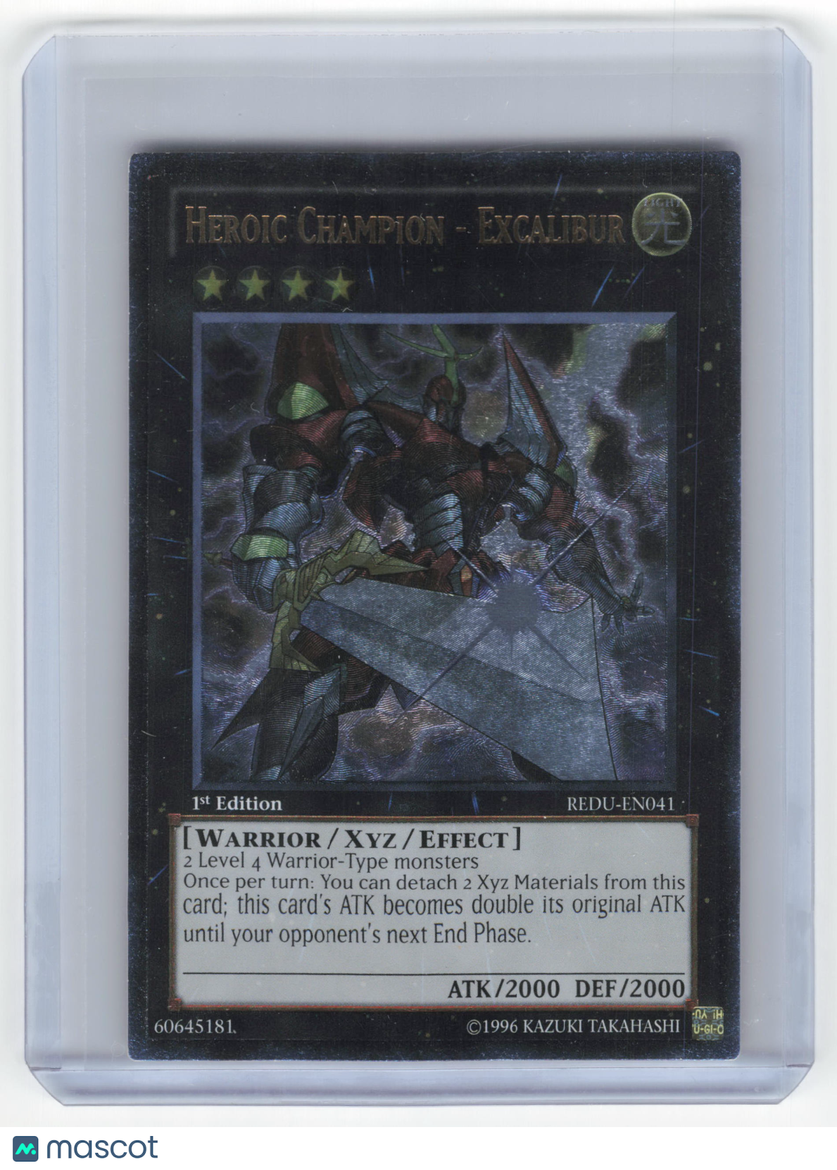 2012 Yu-Gi-Oh! Heroic Champion - Excalibur UTR Holo #REDU-EN041 1st Edition NM