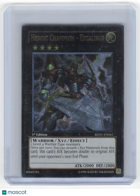 2012 Yu-Gi-Oh! Heroic Champion - Excalibur UTR Holo #REDU-EN041 1st Edition NM