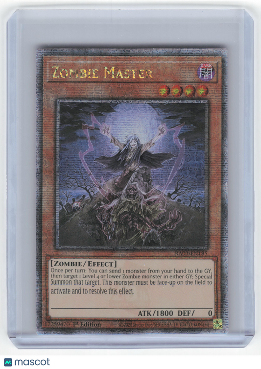 2024 Yu-Gi-Oh! Zombie Master Qtr. Century Bonanza QCSR #RA03-EN185 1st Ed NM