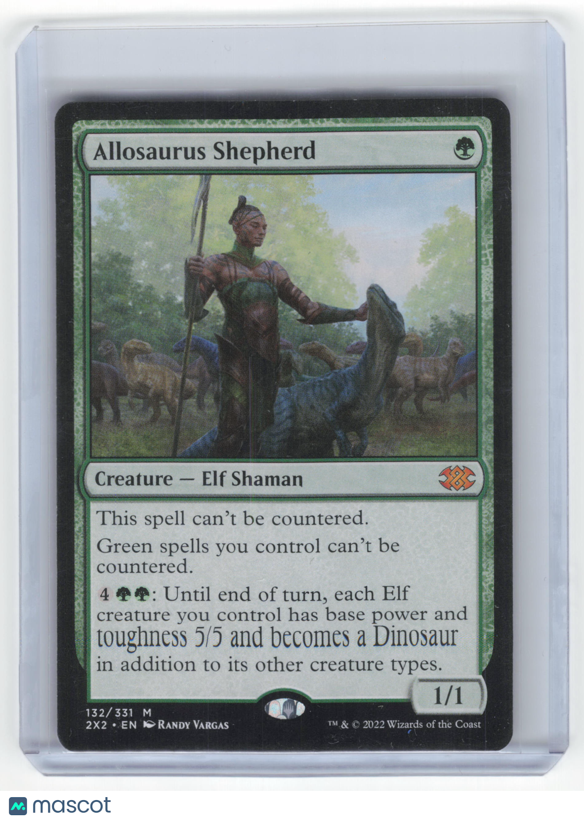 Magic: The Gathering Allosaurus Shepherd Double Masters 2022 Mythic #132