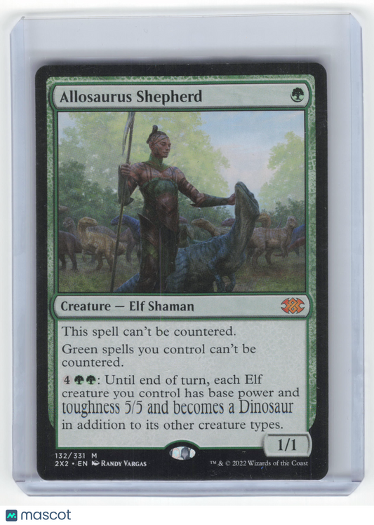 Magic: The Gathering Allosaurus Shepherd Double Masters 2022 Mythic #132