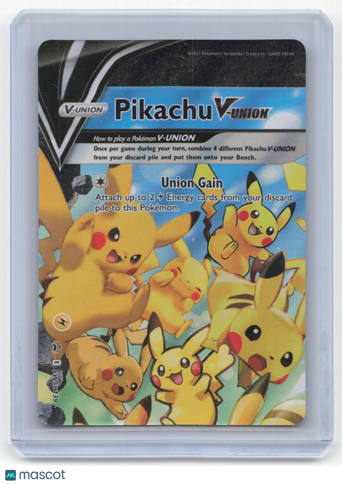 2021 Pokemon Pikachu V-Union Sword & Shield Promos Black Star Promo #SWSH139 NM