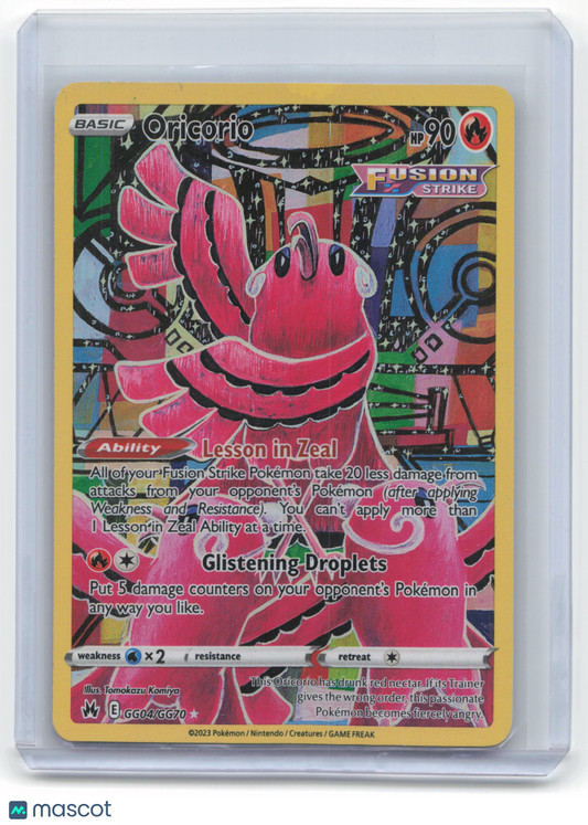 2023 Pokemon Oricorio Crown Zenith: Galarian Gallery Foil #GG04/GG70 Near Mint