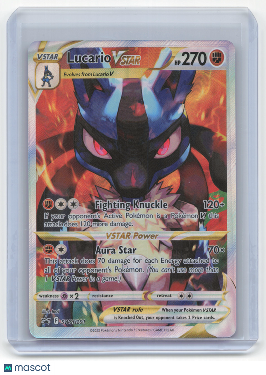 2023 Pokemon Lucario VSTAR Sword & Shield Promos Black Star Promo Holo #SWSH291