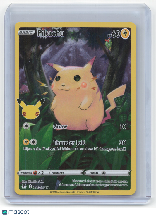 2021 Pokemon Pikachu Celebrations Holo Rare #005/025 Near Mint
