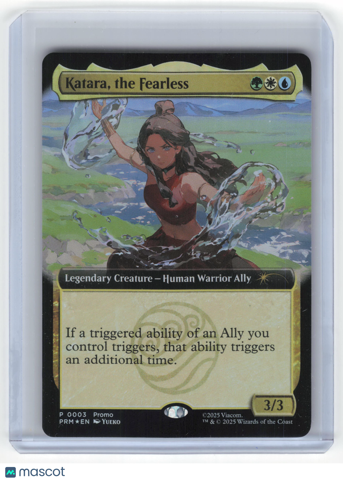 Magic: The Gathering Katara, the Fearless SDCC 2025 Promo Foil #0003 Ext. Art