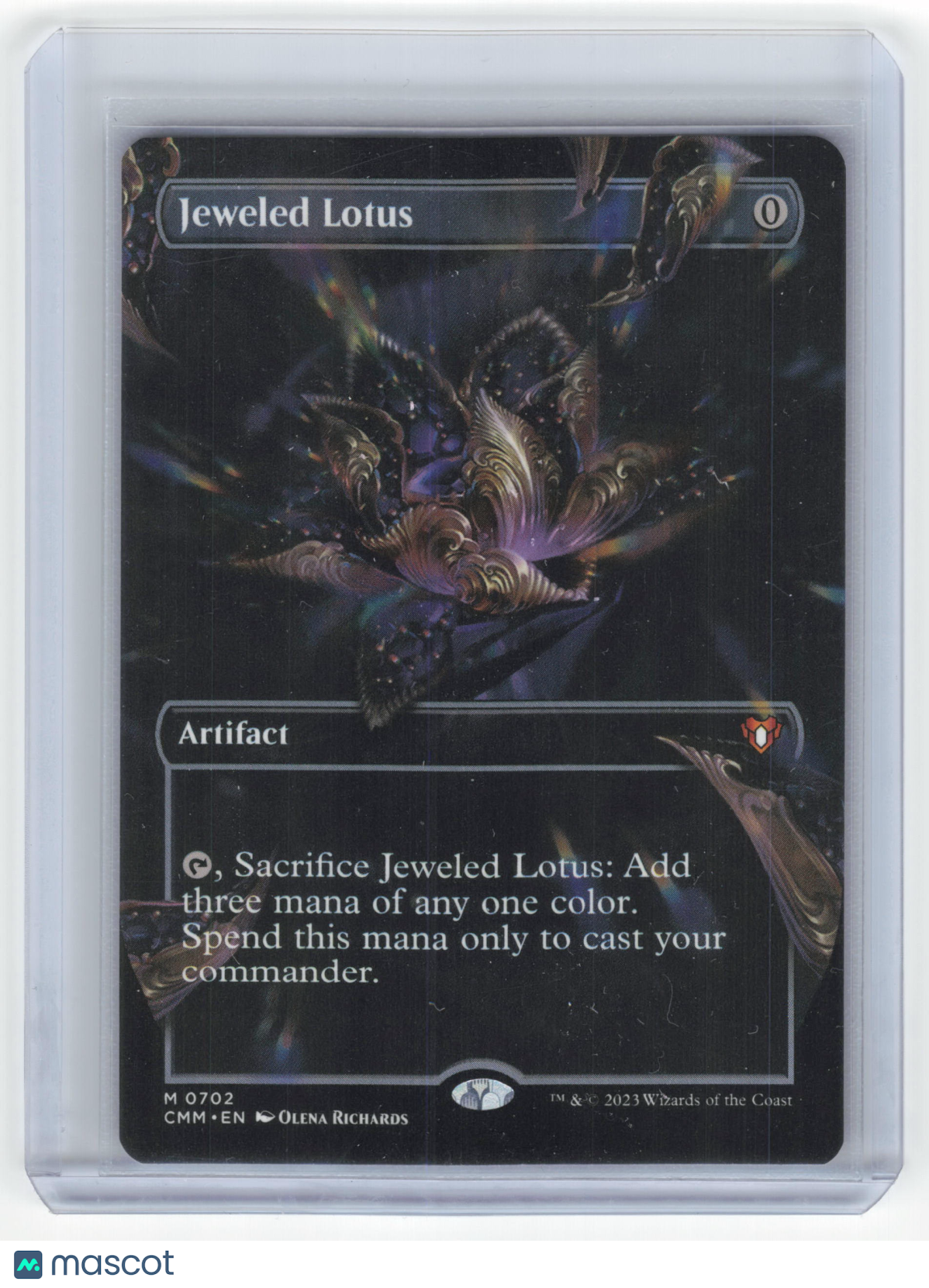 2023 Magic: The Gathering Jeweled Lotus CMM Mythic Non-Foil #0702 Borderless NM