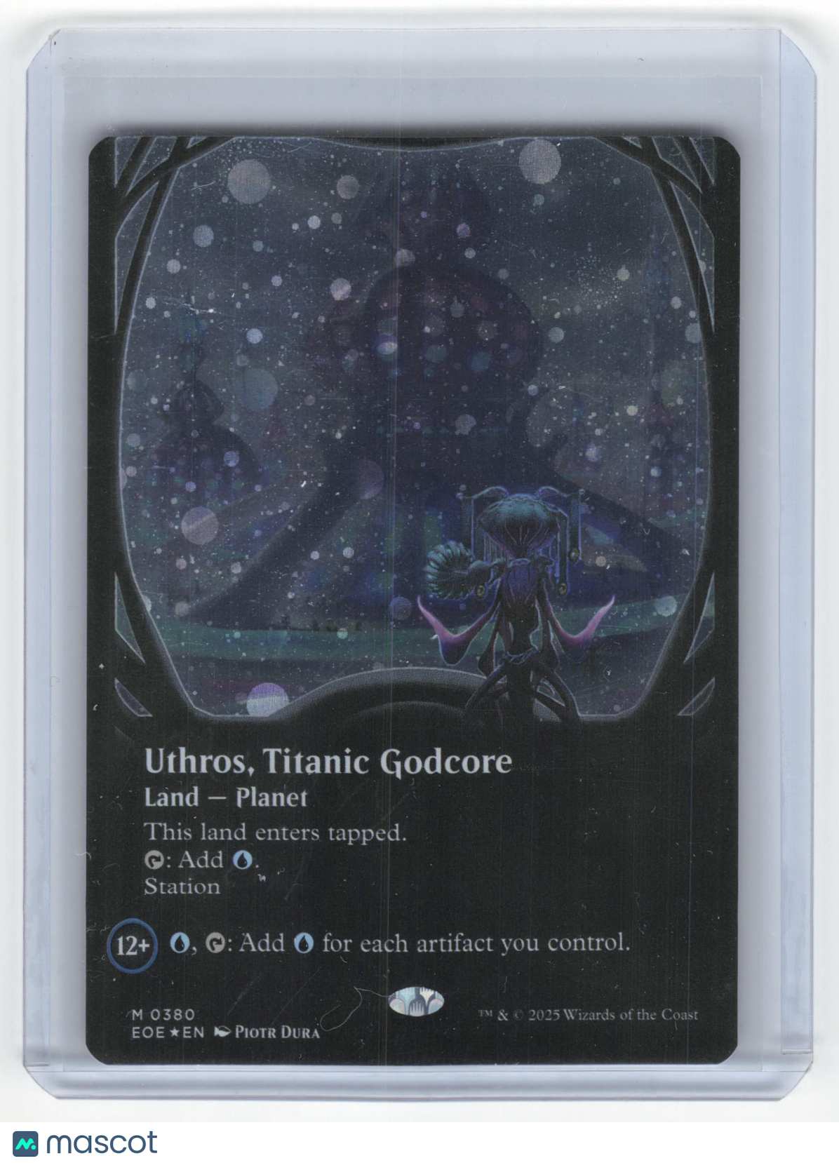 2023 Magic: TG Uthros, Titanic Godcore EOE Mythic Galaxy Foil #0380 Borderless