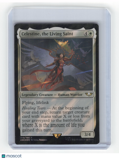 2022 Magic: The Gathering—Celestine, the Living Saint #010 Warha. 40K—Surge Foil