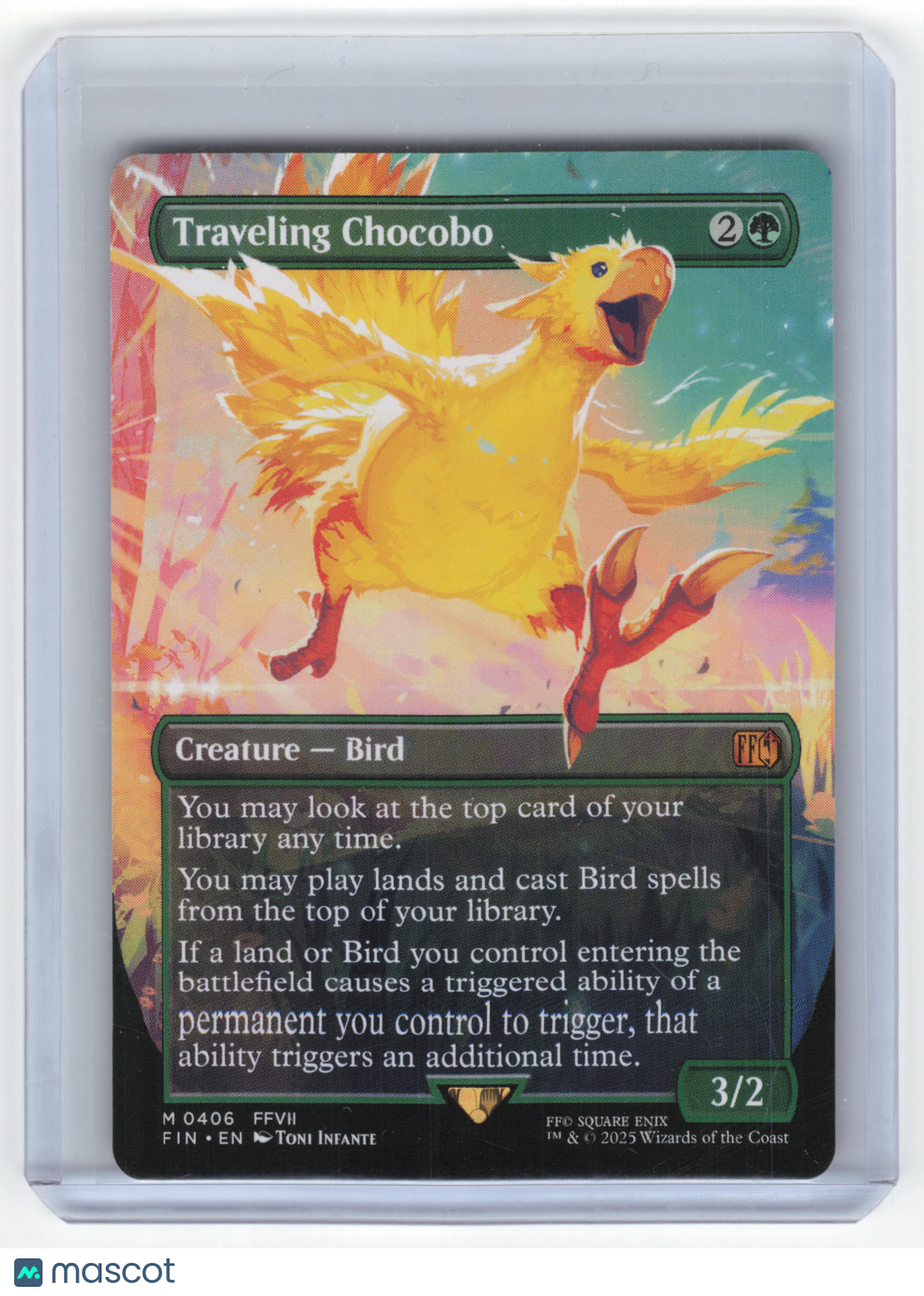 2023 Magic: The Gathering Traveling Chocobo FIN Non-Foil #0406 Borderless NM