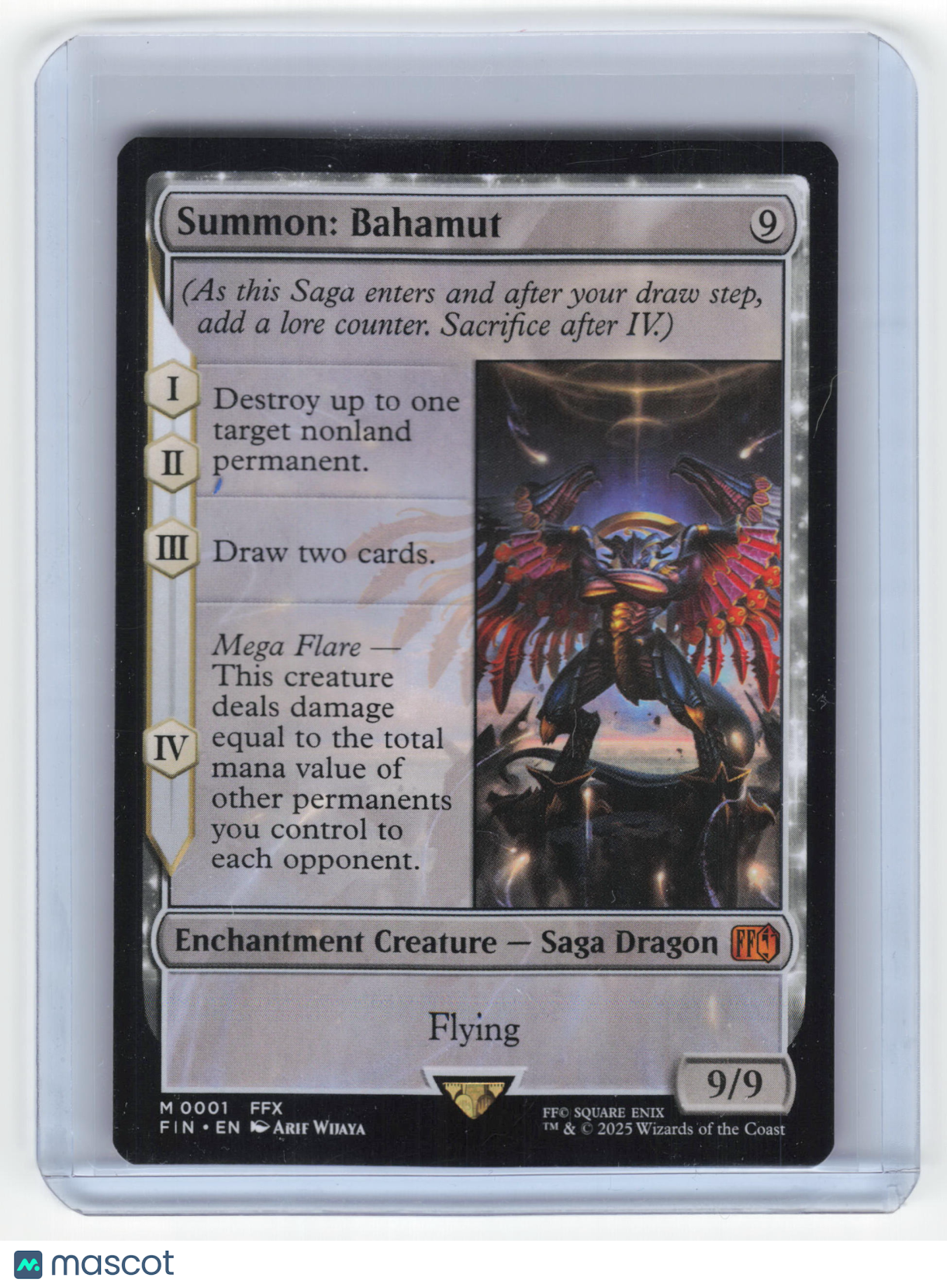 2025 Magic: The Gathering Summon: Bahamut Final Fantasy Mythic Non-Foil #0001 NM