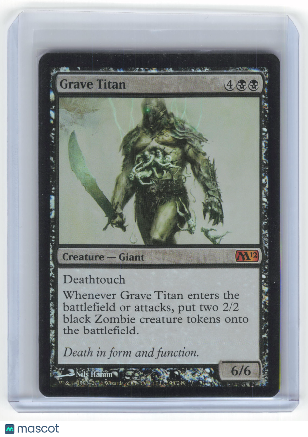 2011 Magic: The Gathering Grave Titan Magic 2012 Mythic Foil #98/249 Near Mint