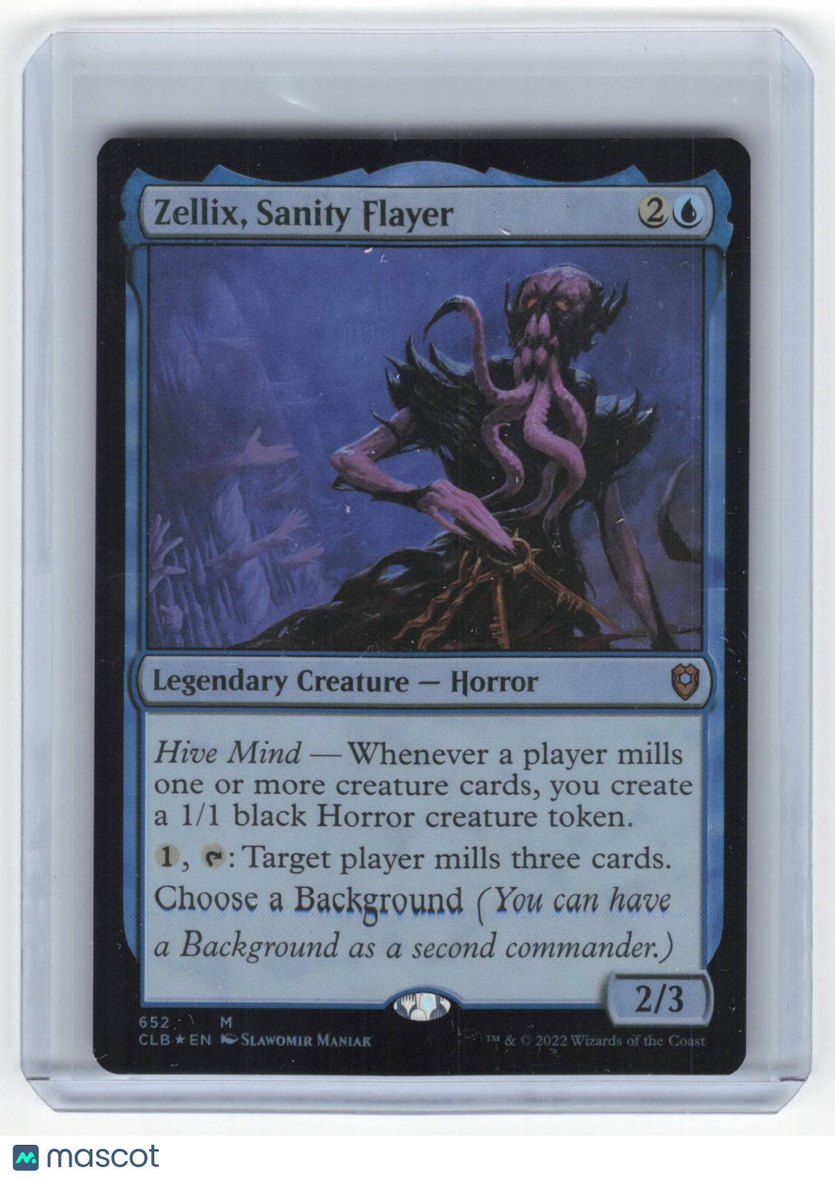 2022 Magic: The Gathering Zellix, Sanity Flayer CLB Mythic Foil #652 Near Mint