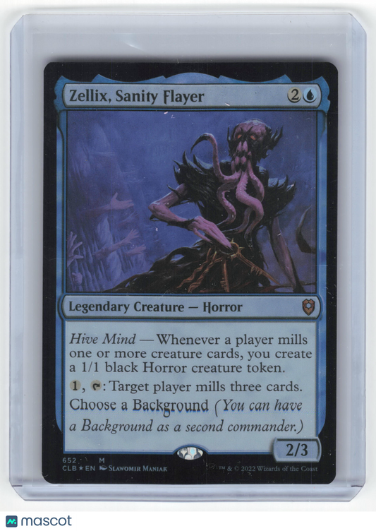 2022 Magic: The Gathering Zellix, Sanity Flayer CLB Mythic Foil #652 Near Mint
