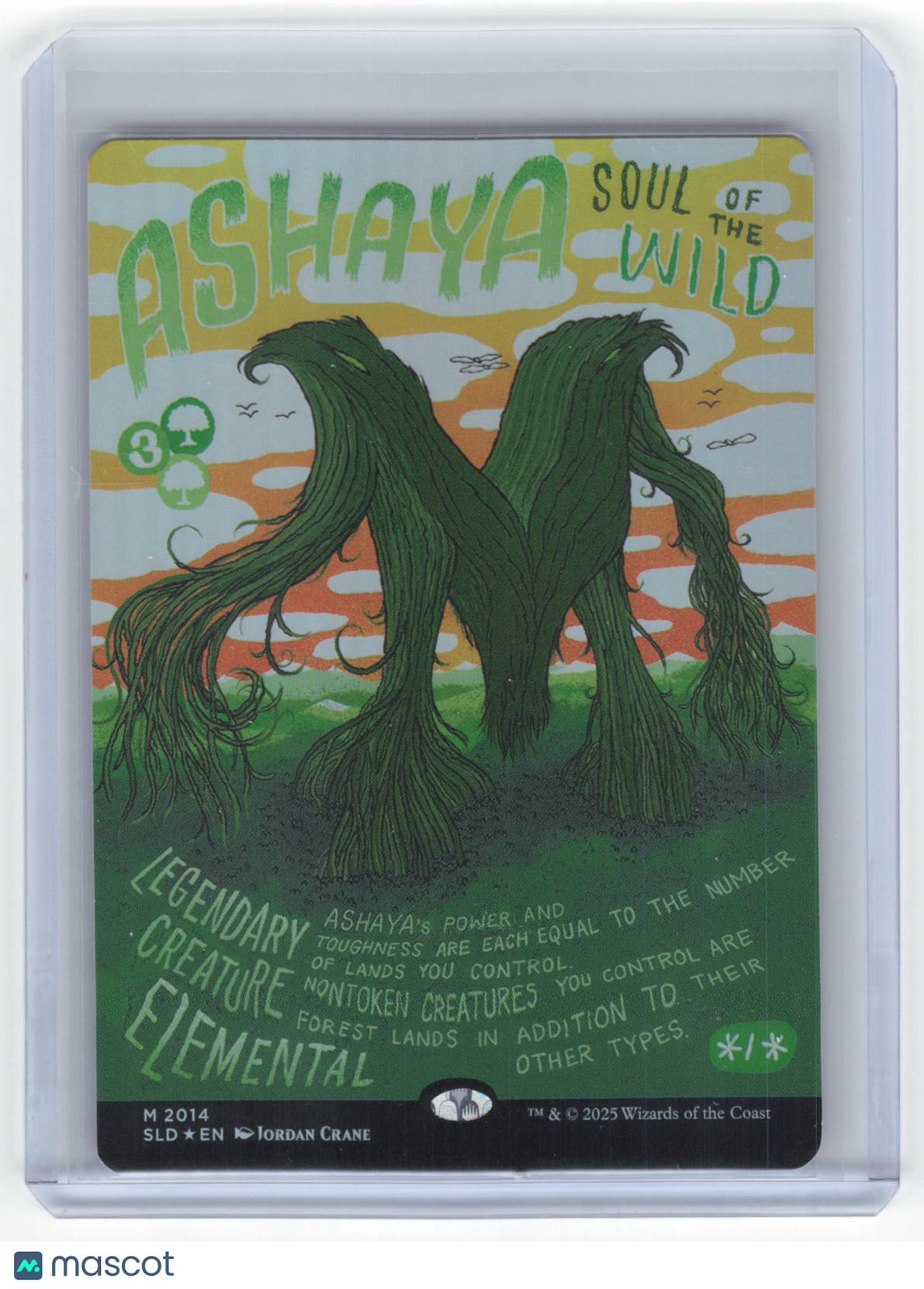 2023 Magic: The Gathering Ashaya, Soul of the Wild SLD Rainbow Foil #2014 NM