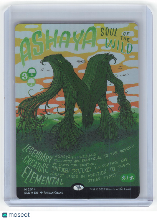2023 Magic: The Gathering Ashaya, Soul of the Wild SLD Rainbow Foil #2014 NM