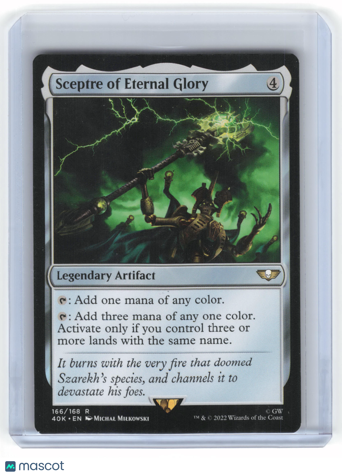 2022 Magic: The Gathering Sceptre of Eternal Glory 40K Rare Non-Foil #166/168 NM