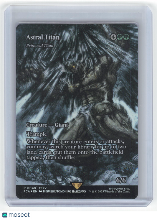 2023 Magic: The Gathering Astral Titan, Primeval Titan FCA Foil #0048 Showcase