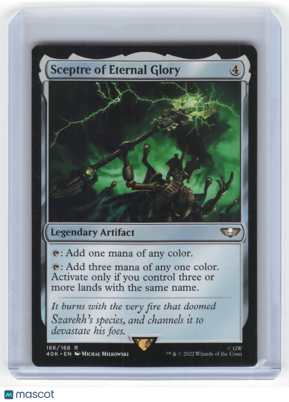2022 Magic: The Gathering Sceptre of Eternal Glory 40K Rare Non-Foil #166/168 NM