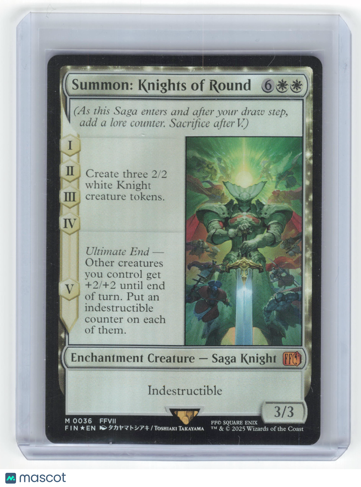 2023 Magic: The Gathering Summon: Knights of Round FIN Mythic Foil #0036 NM