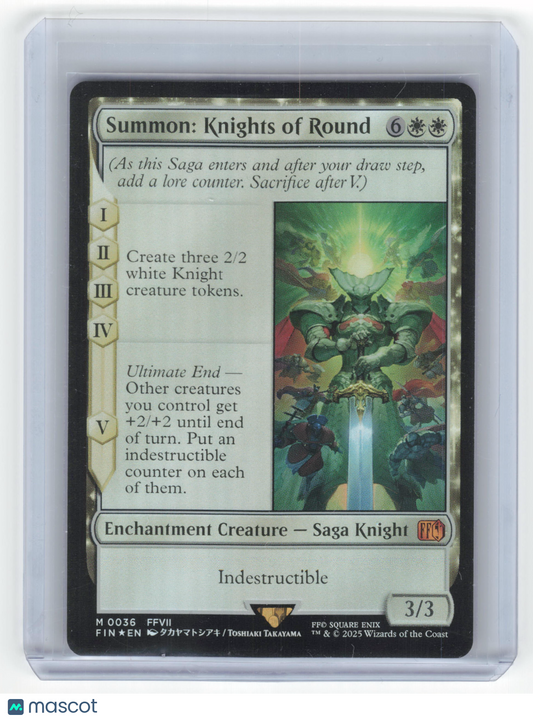 2023 Magic: The Gathering Summon: Knights of Round FIN Mythic Foil #0036 NM