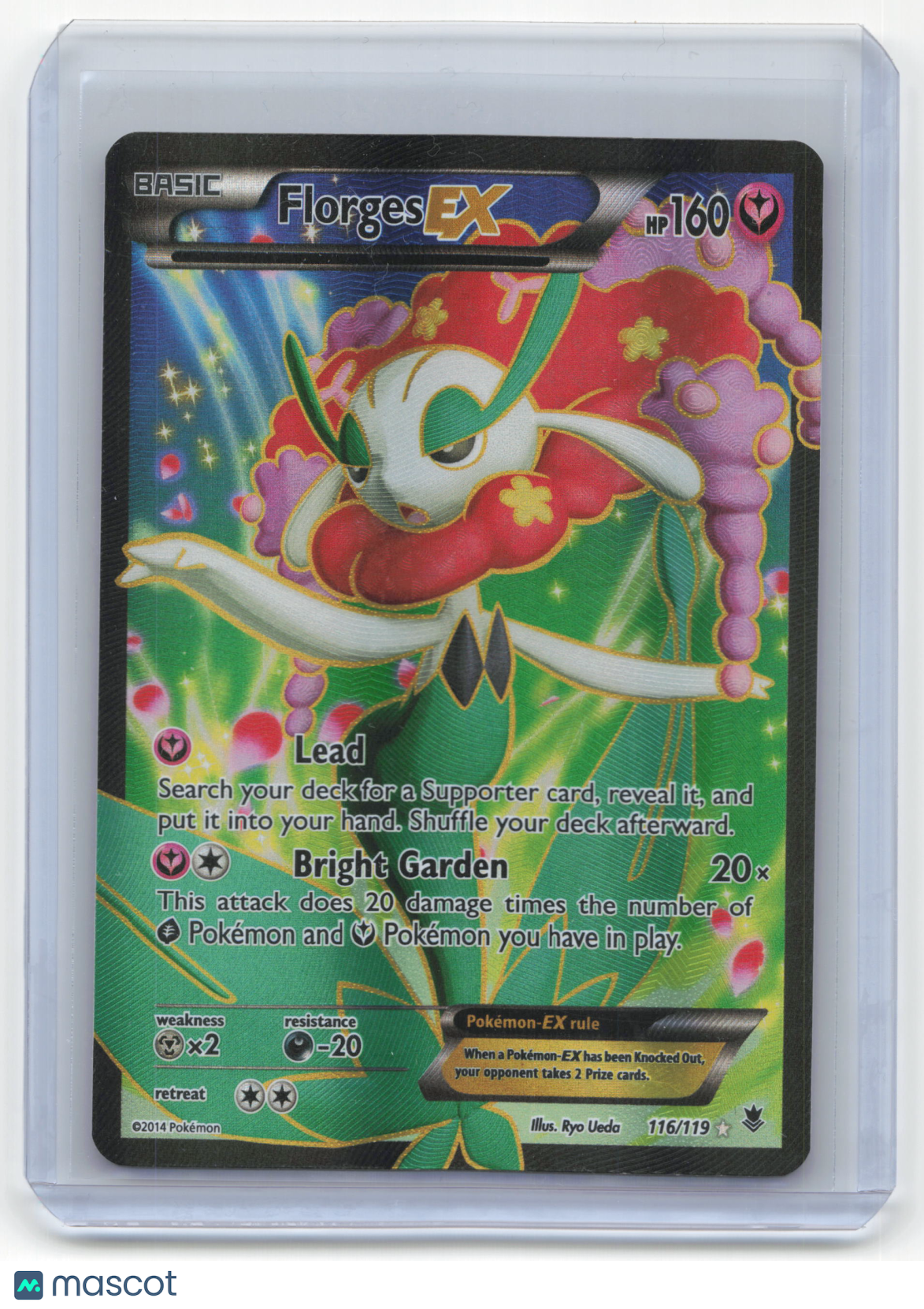 2014 Pokemon Florges EX Flashfire Rare #116/119 Lightly Played