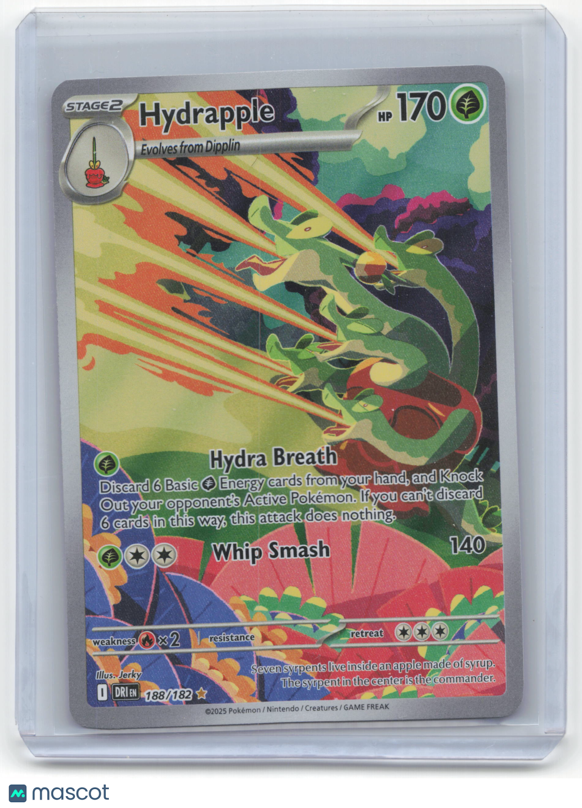 2025 Pokemon Hydrapple Destined Rivals Illustration Rare #188/182 Near Mint
