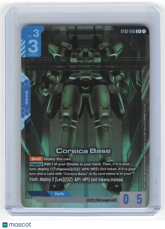 2025 Gundam Card Game Corsica Base ST02: Wings of Advance C+ Holo #ST02-016 NM