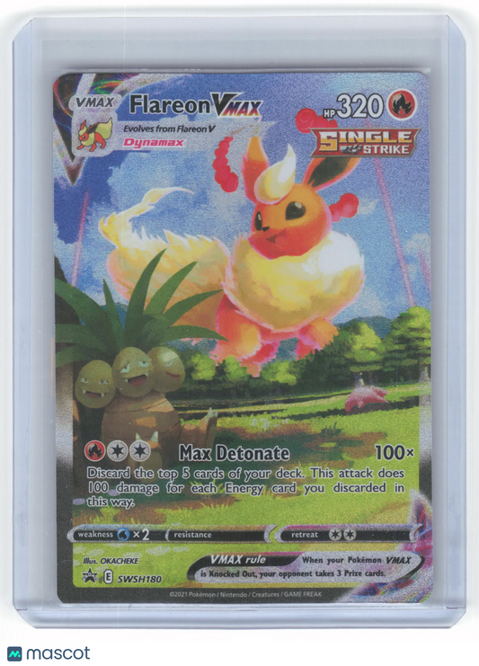 2021 Pokemon Flareon VMAX SWSH Promos Black Star Promo Holo #SWSH180 Near Mint