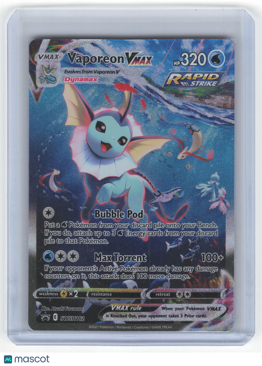 2021 Pokemon Vaporeon VMAX SWSH Promos Black Star Promo Holo #SWSH182 Near Mint