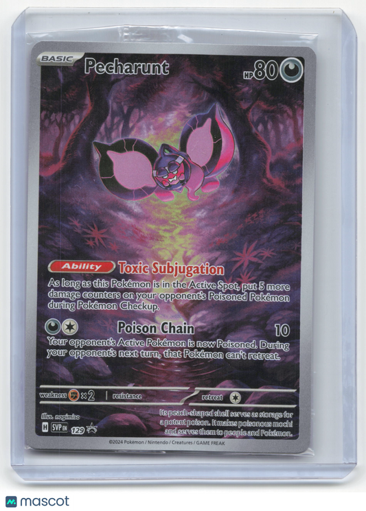 2024 Pokemon Pecharunt Scarlet & Violet Black Star Promo Holo #129 (Sealed)