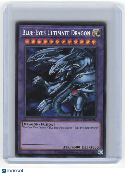 2018 Yu-Gi-Oh! Blue-Eyes Ultimate Dragon Secret Rare Holo #LCKC-EN057 NM