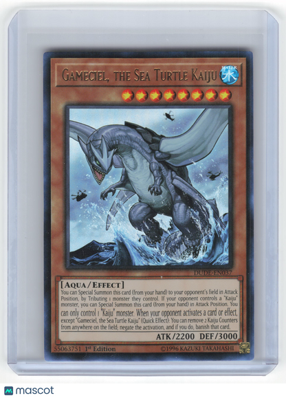2019 Yu-Gi-Oh! TCG Gameciel, the Sea Turtle Kaiju UR Foil #DUDE-EN037 1st Ed. NM