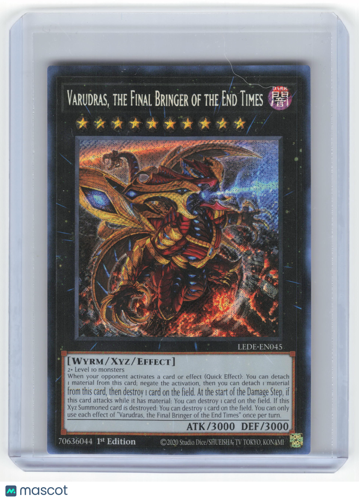 2024 Yu-Gi-Oh! Varudras, the Final Bringer of the End Times #LEDE-EN045 1st Ed.