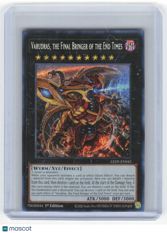 2024 Yu-Gi-Oh! Varudras, the Final Bringer of the End Times #LEDE-EN045 1st Ed.