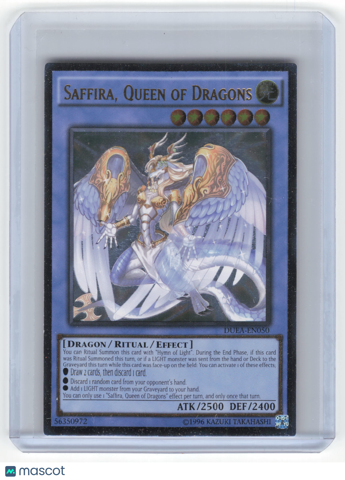 2014 Yu-Gi-Oh! Saffira, Queen of Dragons Duelist Alliance UTR Holo #DUEA-EN050