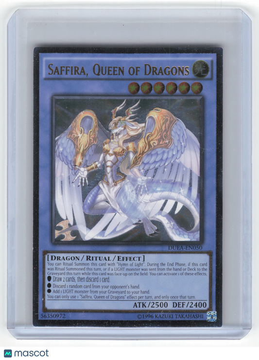 2014 Yu-Gi-Oh! Saffira, Queen of Dragons Duelist Alliance UTR Holo #DUEA-EN050