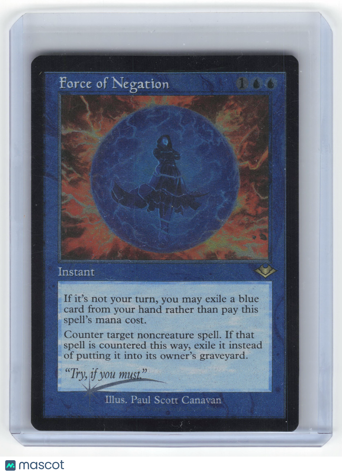 2021 Magic: The Gathering Force of Negation MH1 Foil Etched #9/40 Retro Frame NM