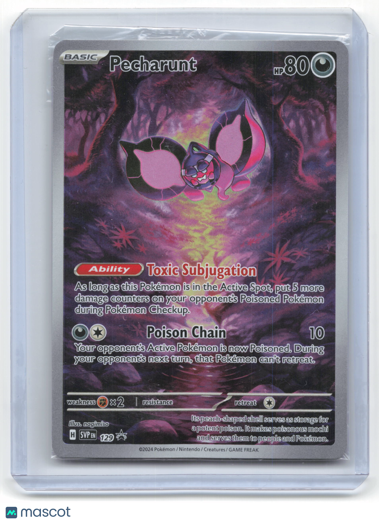 2024 Pokemon Pecharunt Scarlet & Violet Black Star Promo #129 Near Mint