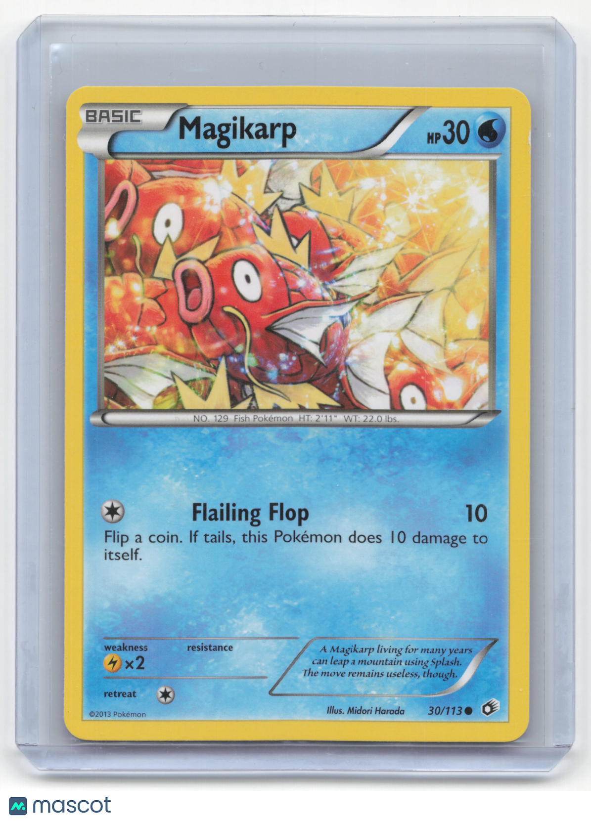 2013 Pokemon Magikarp Legendary Treasures Uncommon #30/113 Near Mint